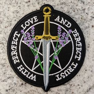 Witchy iron on patch